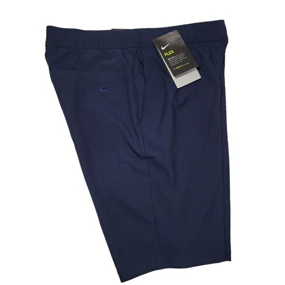 Nike Flex Golf Shorts Womens Small Flex UV Victory Dri-Fit Navy Blue UPF 40+ NWT - Picture 9 of 12